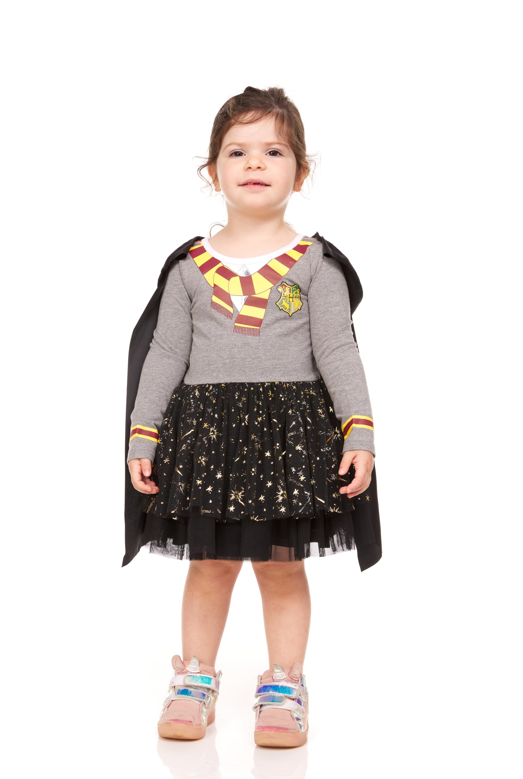 Harry Potter Baby Girls Gryffindor Tutu Dress with Removable Cape Dress to Play for Baby Girls (3-6M)