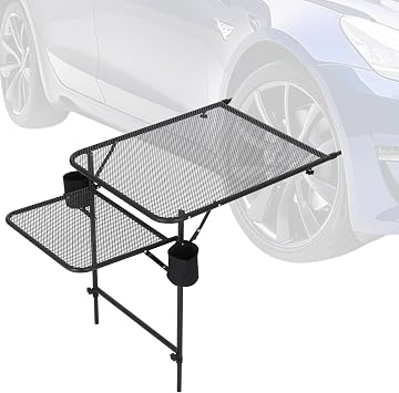 CDEN Tailgate Table, Car Desk, Tailgate Table, Car Camping, Camping Tables, Vehicle Tables, Adjustable Height, Lightweight