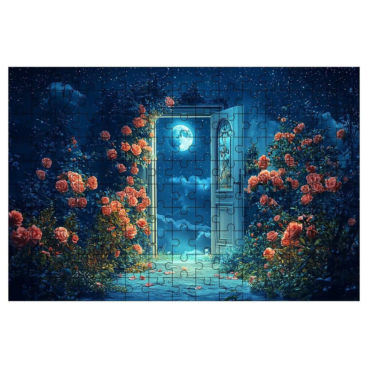Puzzle 4000 Pezzi Rosa, Puzzle Adulti Luna in Legno, Puzzles 141x87cm -1467