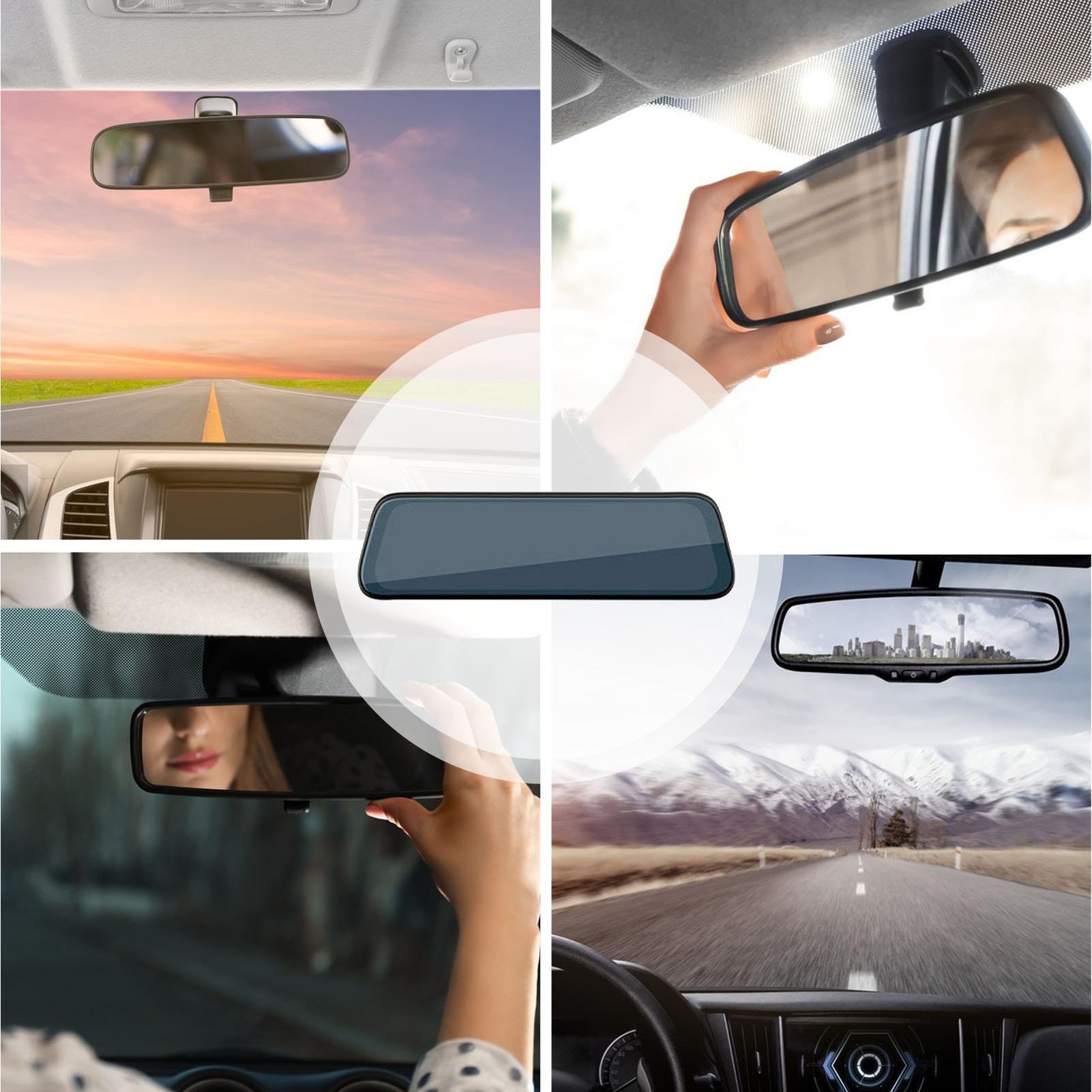 Dash Cam a specchio anteriore posteriore, telecamera per specchietto