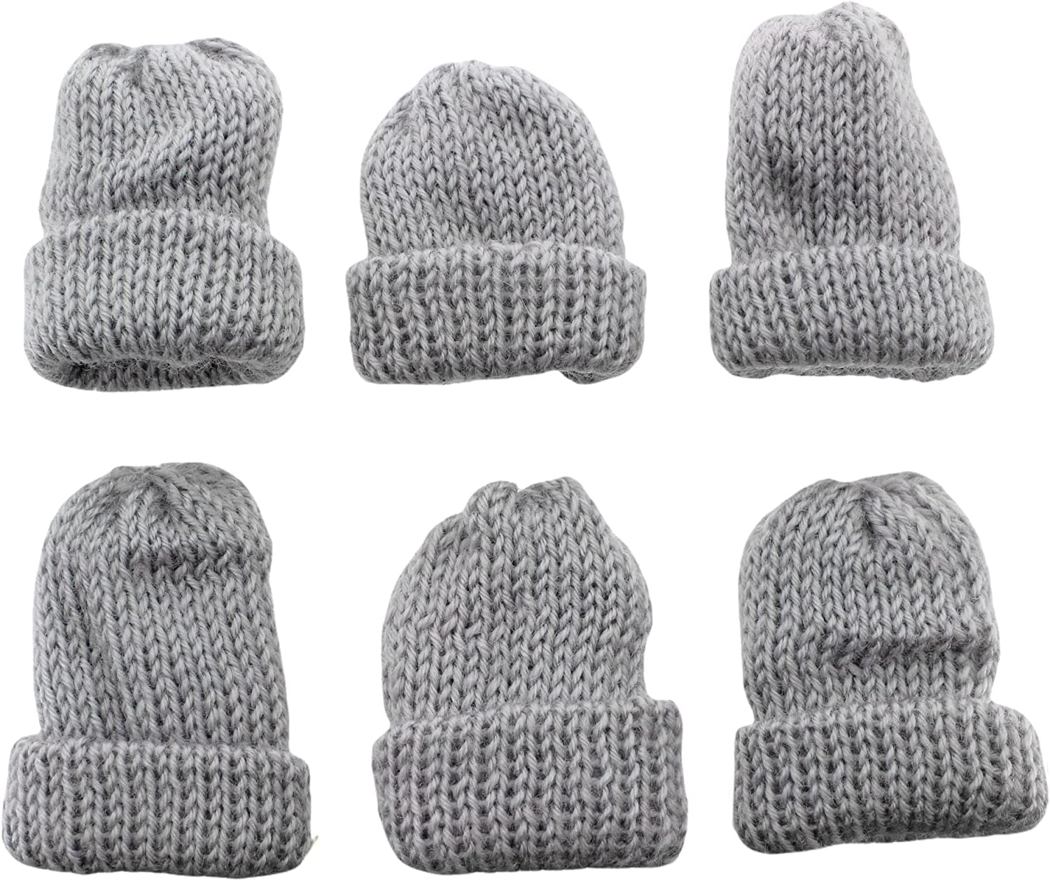 MIJOMA Set van 6 gebreide eierwarmers, eiwarmers van gebreid, gebreide eierwarmers voor ontbijt-eieren, mini-muts, knutselbenodigdheden, cadeau- idee, verjaardag, verhuizing (zwart