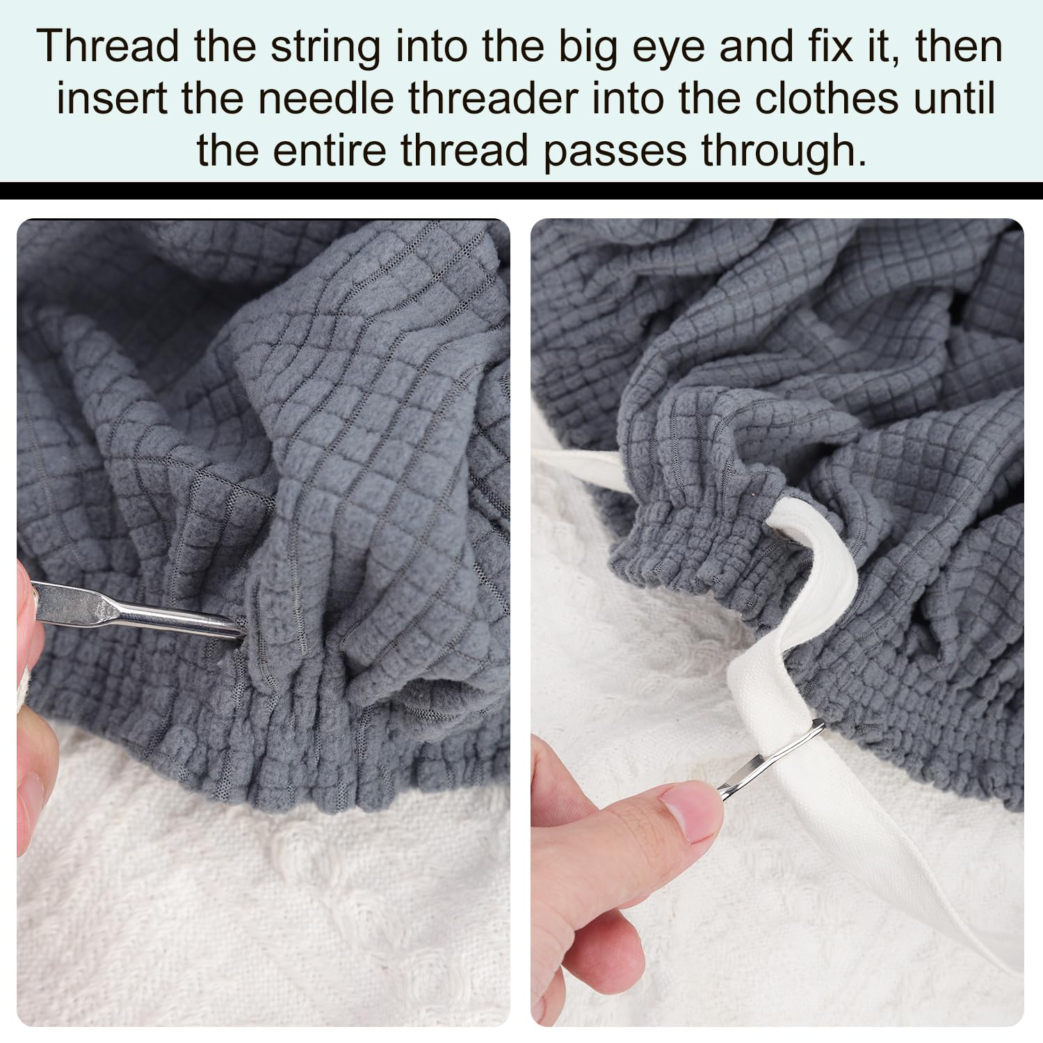 Kit De 6 Boucles De Couture Comprenant Un Tourne-boucle De Couture, Des Enfile-aiguilles élastiques, Une Pince à épiler, Un Outil De Tournage à Boucle Longue Avec Loquet Pour Ceintures En Tissu