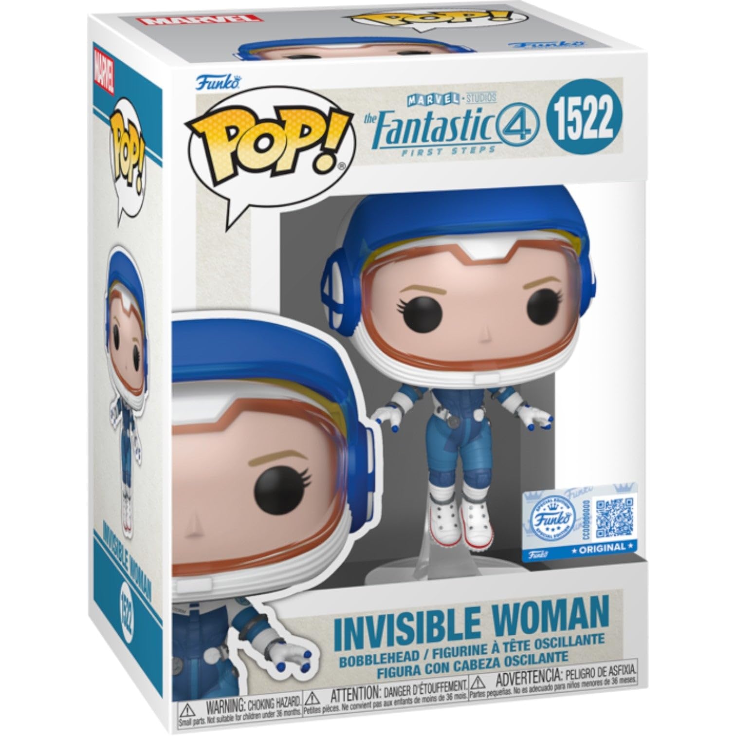 Funko Pop! Marvel: The Fantastic Four First Steps - Invisible Woman (Astronaut Special Edition) #1522