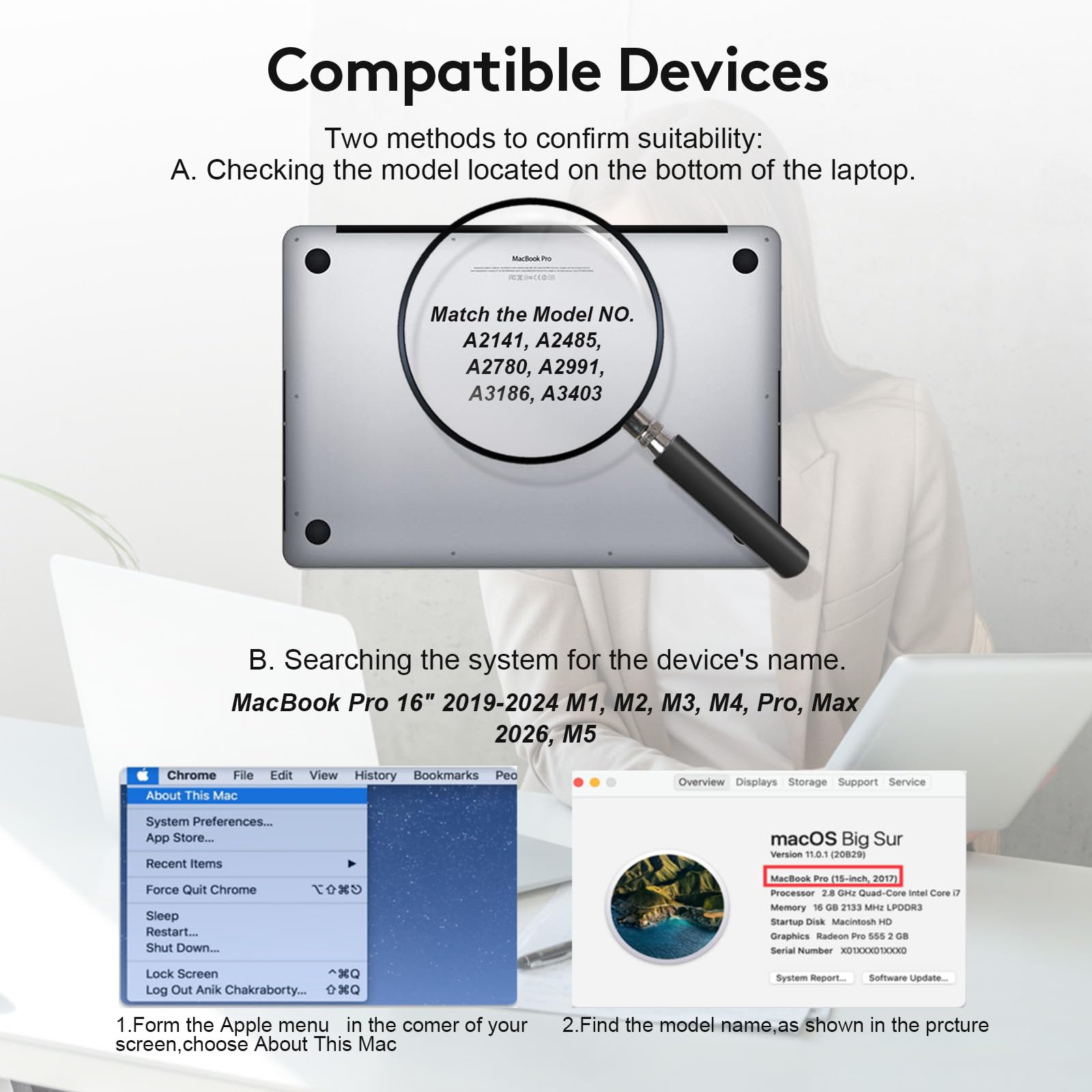 Pantalla magnética de privacidad para MacBook Pro de 16 pulgadas (2019-2023), modelo A2141, A2485, A2780, A2991, protector de pantalla extraíble, bloqueo de luz azul, protector antirreflejos