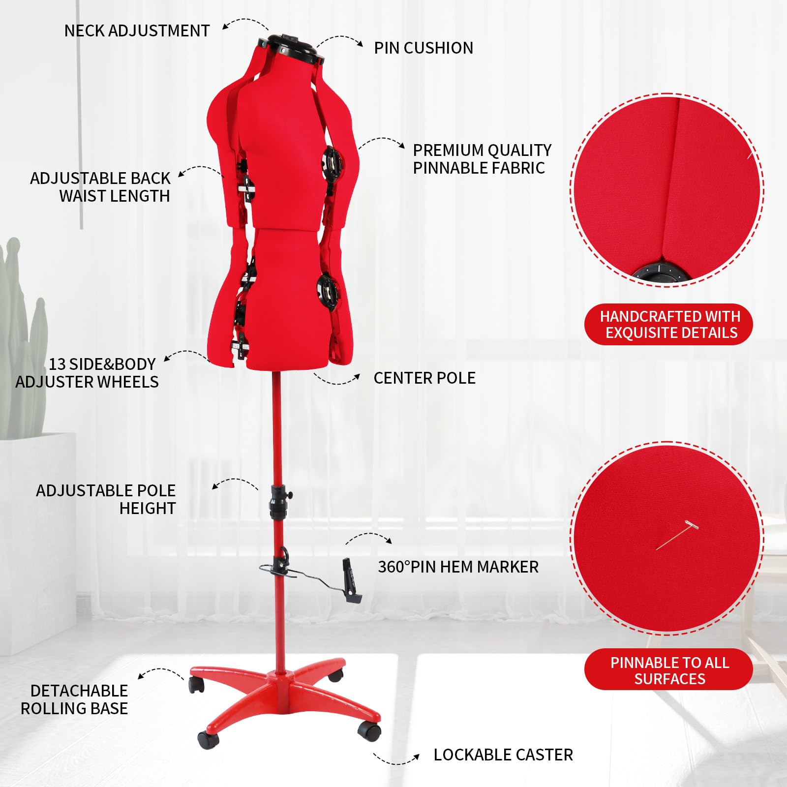 Amazon.com: PDM WORLDWIDE Adjustable Dress Form Mannequin