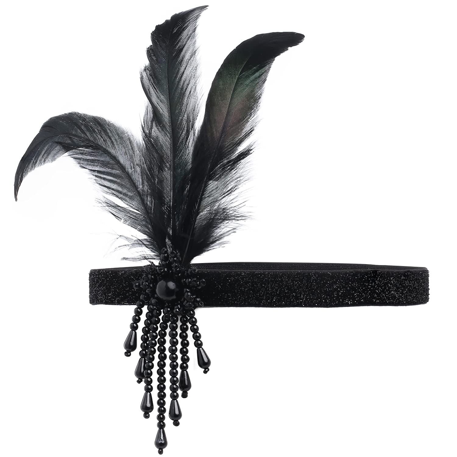 Flapper feather headband Clearance