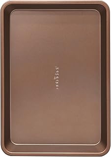 NutriChef 13-inch Golden Wide Baking Pan, Non-Stick Coated Layer Surface, Great for Food Preparation, Serving, Pastry Dessert Baking, Used for Model Number NCBK6TR7 and NCBK6TR7.5