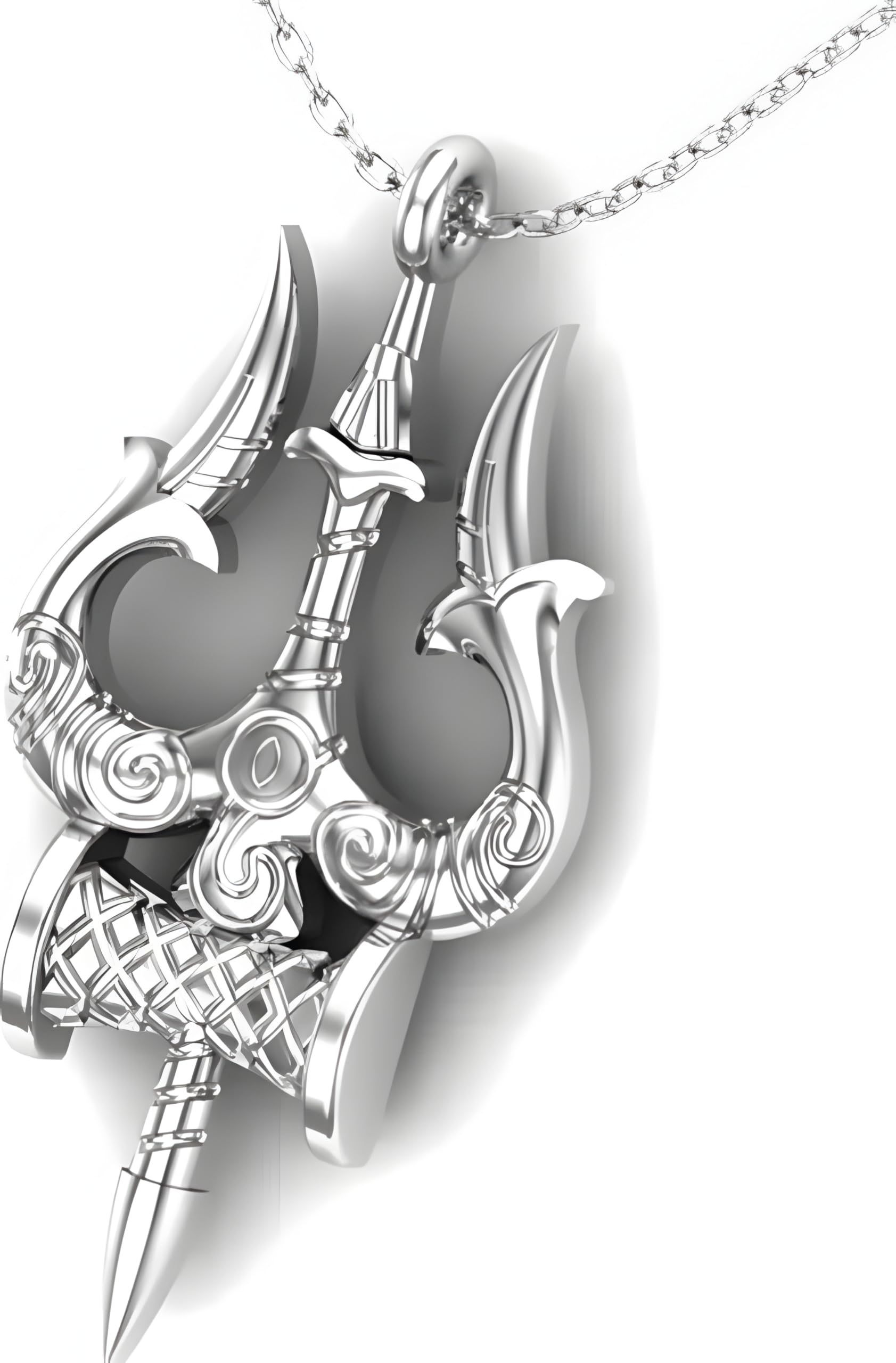 Spiritual Shiva Trishul Pendant for Men & Women | Silver Alloy Divine Locket | 20.4-Inch Chain for Good Health & Wealth (B0DHJY6L2H) Amazon Price History, Amazon Price Tracker