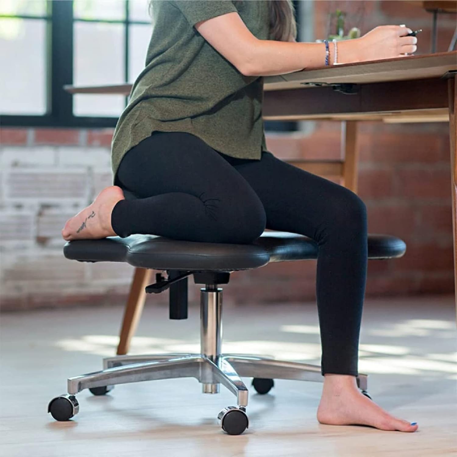 Kneeling Chair Height Adjustable Office Stool, Knee rt Chair to Relieve Back Pain & Improve, for Home & Office, Multi Colour Options