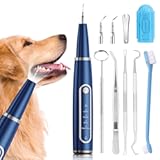 Dog Plaque Remover for Teeth,Pet Ultrasonic Tooth Cleaner,Teeth Cleaning Kit -Tartar Remover for Teeth Stains for Dogs and Cats (Blue)