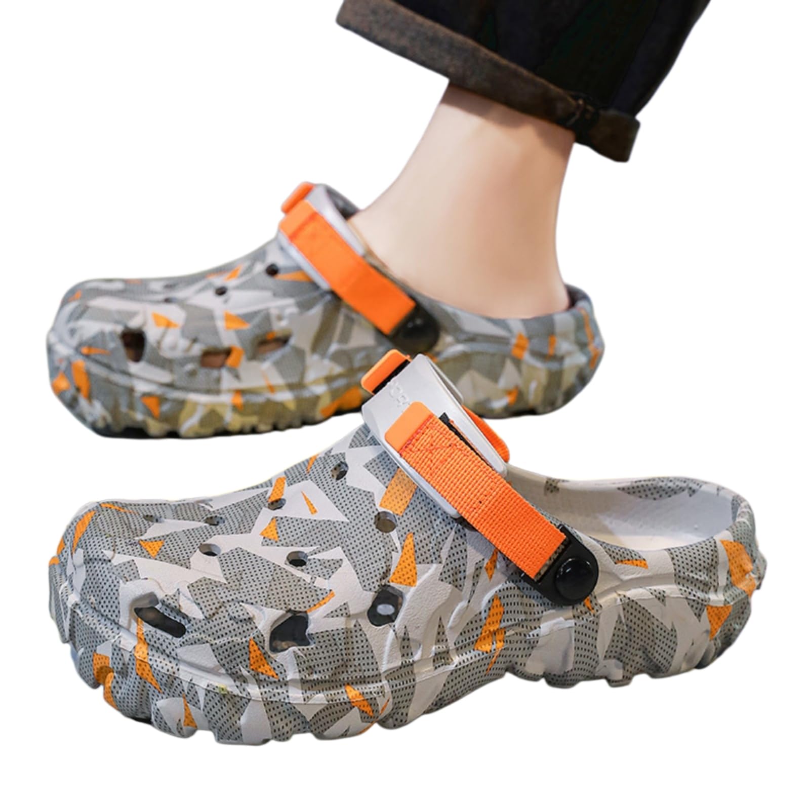 Klapki męskie chodaki kapcie Eva miękka podeszwa lekkie domowe sandały na co dzień męskie buty ogrodowe płaskie sandały outdoorowe
