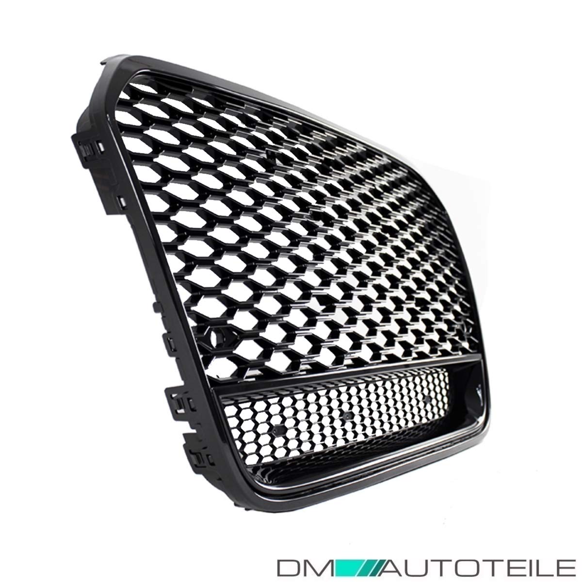 DM Autoteile Sport Wabendesign Kühlergrill Hochglanz Schwarz passt für A6 4G C7 bj 10-14 außer RS6 S6