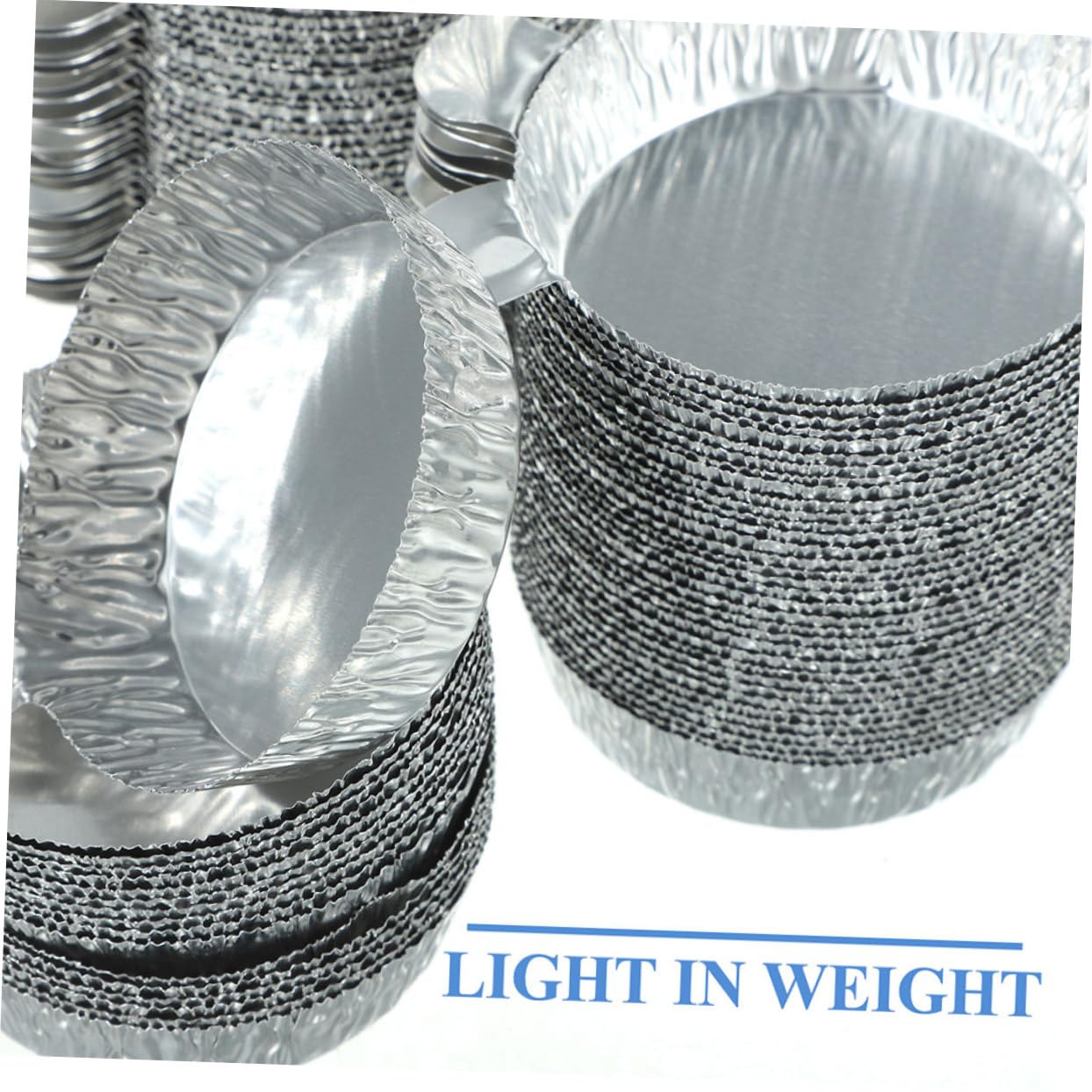 NUOBESTY 5 Series Plato De Pesaje Bandeja Sartenes Platillo De Balanza Platillos De Pesaje De Aluminio Plato De Pesas De Laboratorio Platillo De Pesaje Papel De Aluminio Plata 100 Piezas*5
