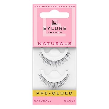 Eylure الرموش الكاذبة مسبقة اللصق ، Naturals No. 031