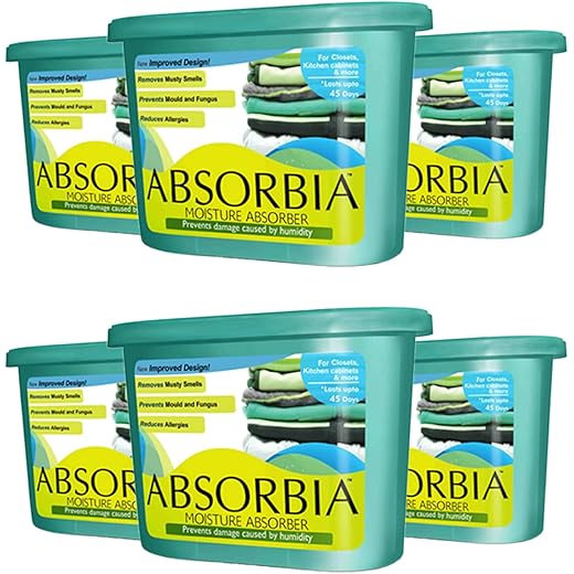 Absorbia Classic Dehumidifier 600ml Pack of 6