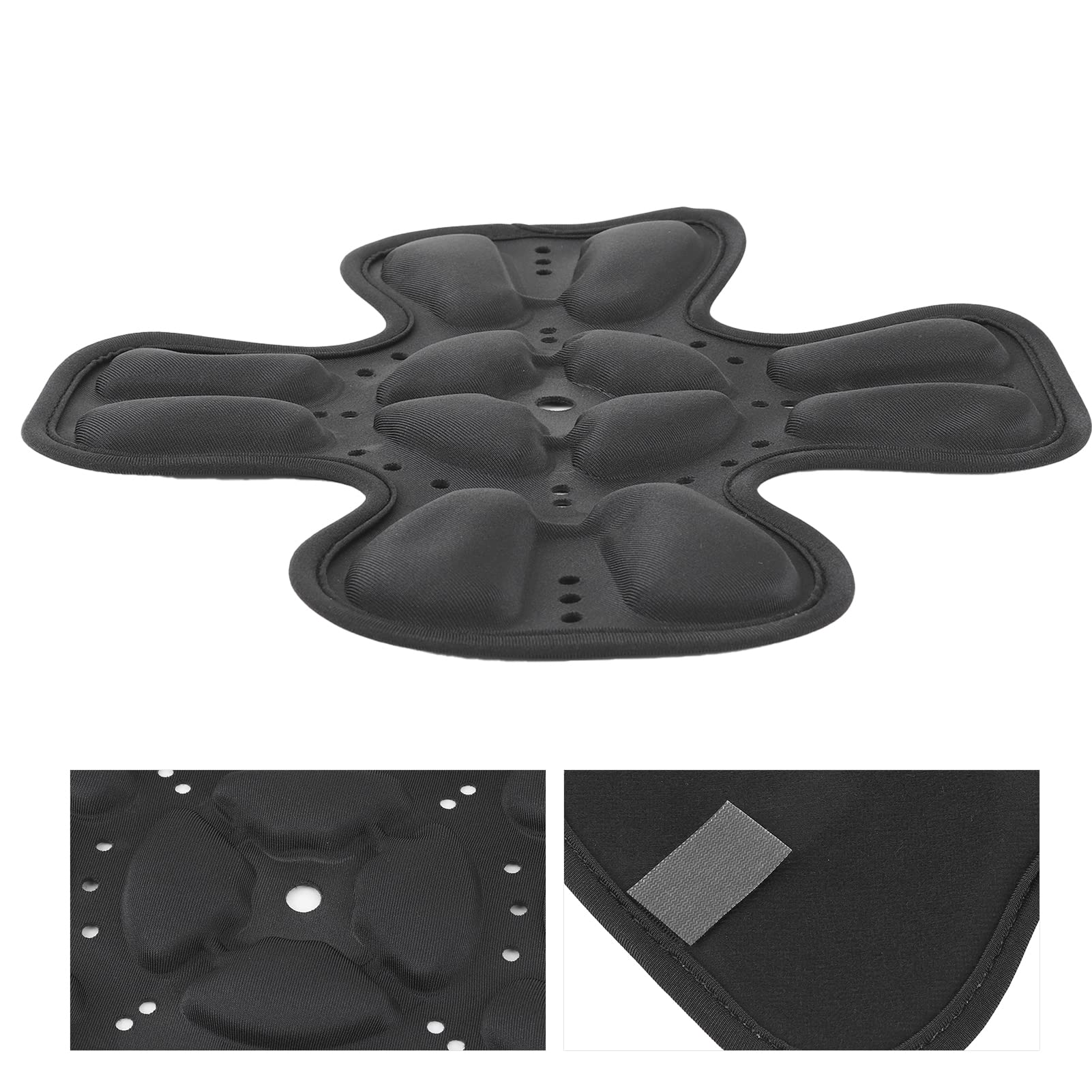 Imbottitura Universale per Casco, Protezione Testa 360°, Assorbimento Urti, Tasca Aria 3D, Nero, Adatta a Tutti i Caschi, Motociclismo