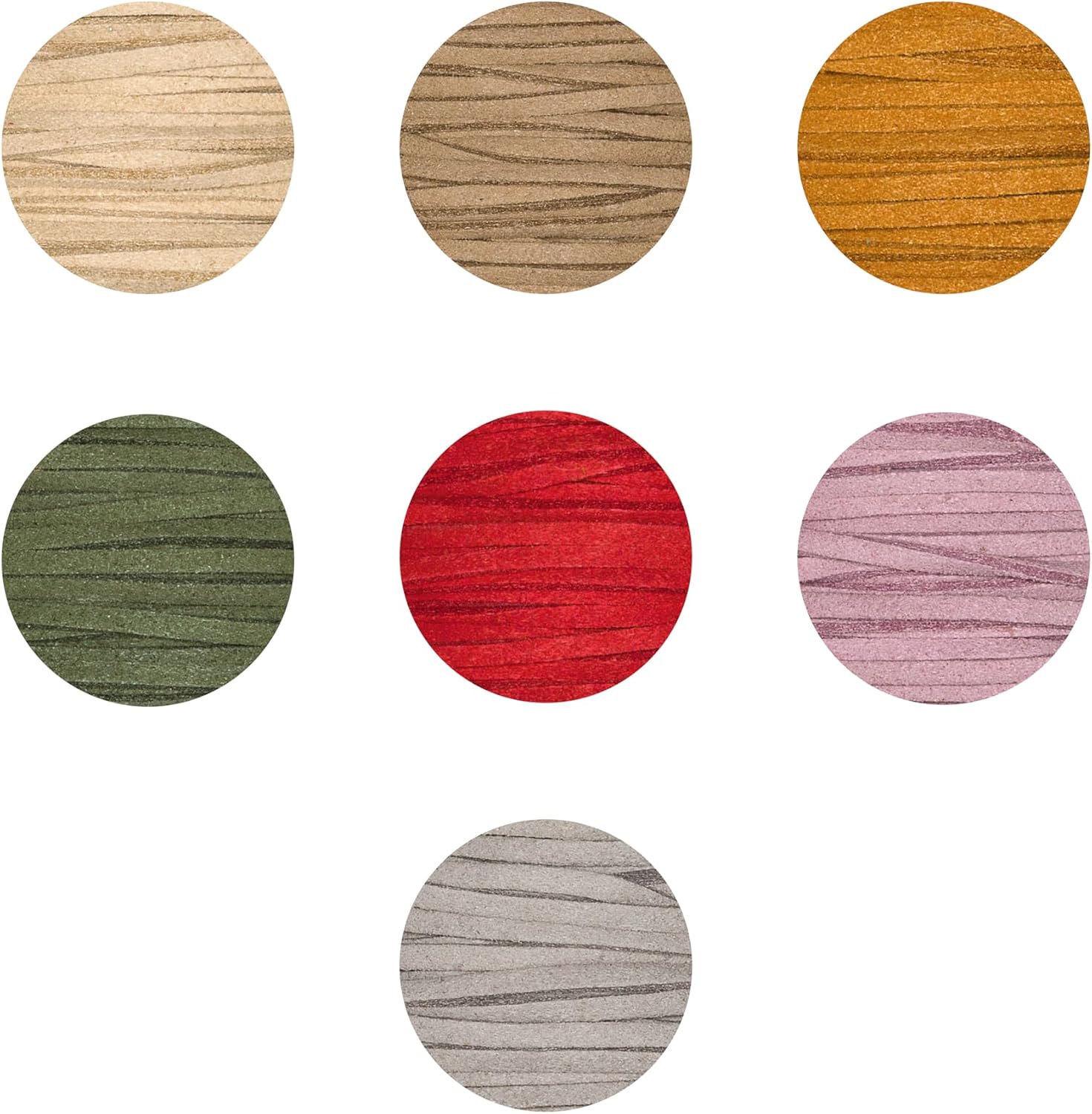 Halbach Silk Ribbons Vegan Leather Cord, 3 mm Width, 20 m Length, Honey Color, 100% Vegan Imitation Leather for DIY Crafts