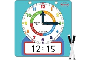 All-In-One Learning Clock for Kids: Master Time-Telling with Ease
