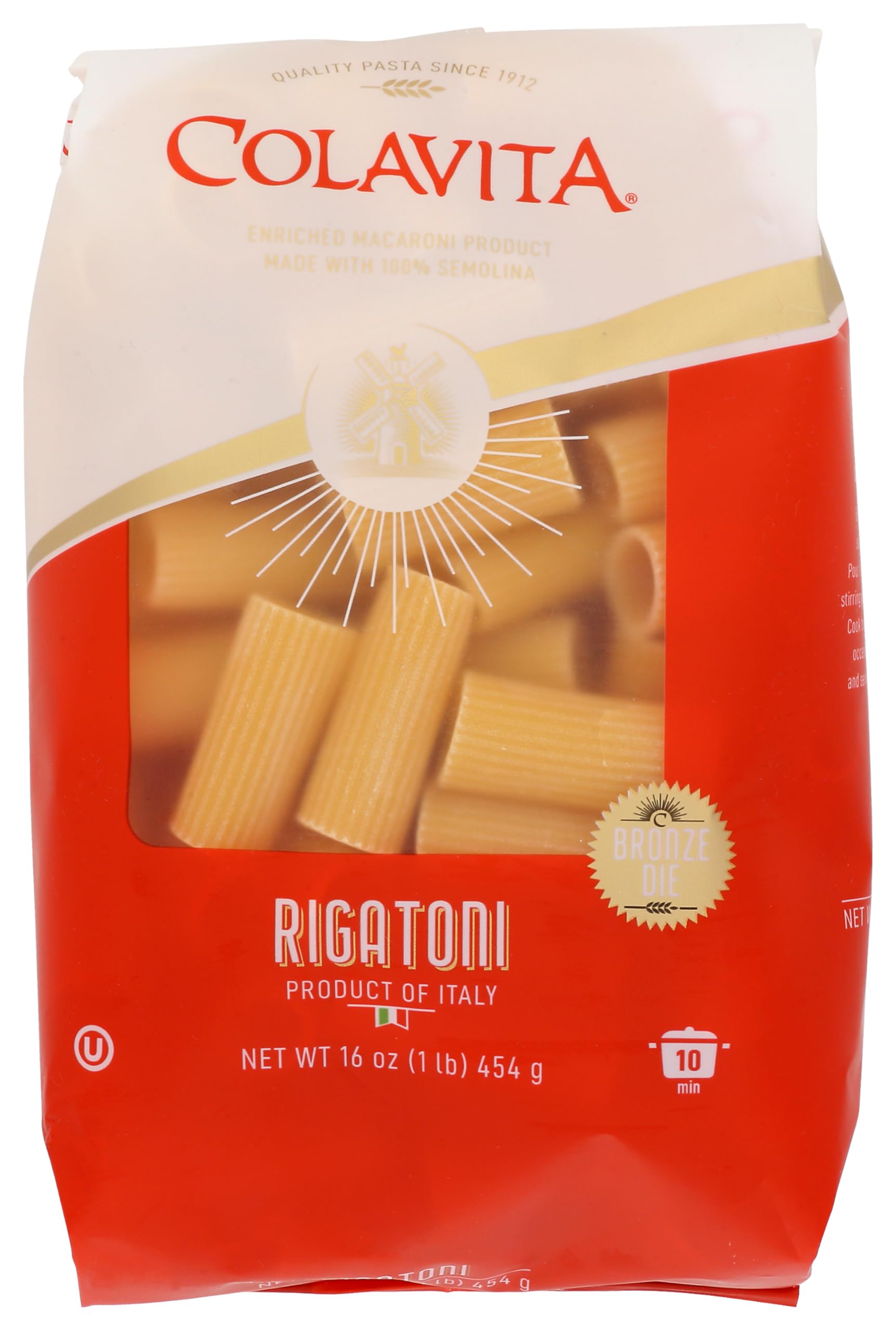 Colavita Rigatoni Pasta, 16 Ounce