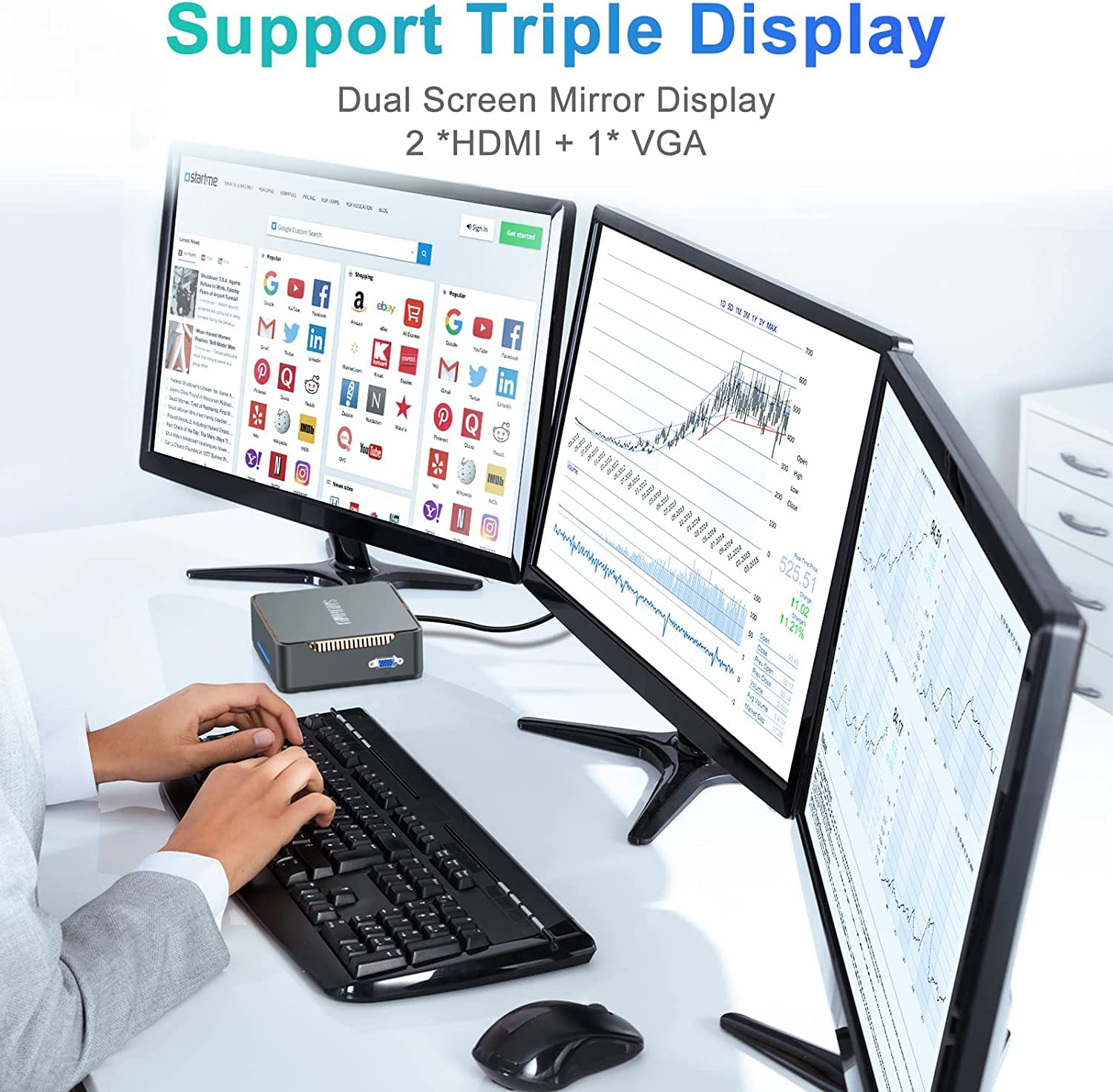 ミニpc Windows 11 mini pc 12GB DDR4 256GB NiPoGi Mini PC, 12 GB DDR4 256 GB M.2 SSD Mini Desktop Computer