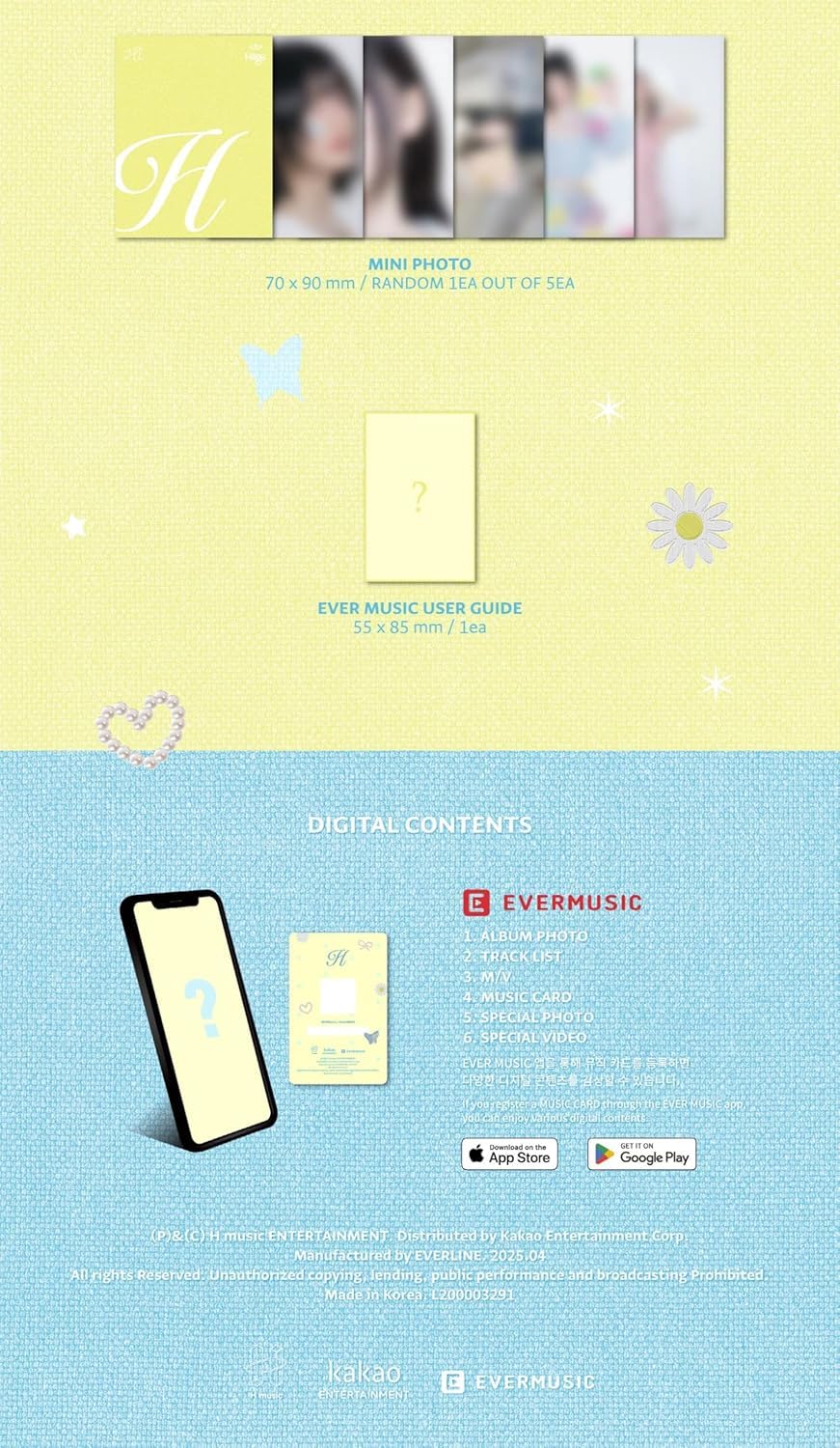 HITGS Things we love : H 1st Single Album with Tracking Sealed (PLVE Hi Version) + Extra photocards