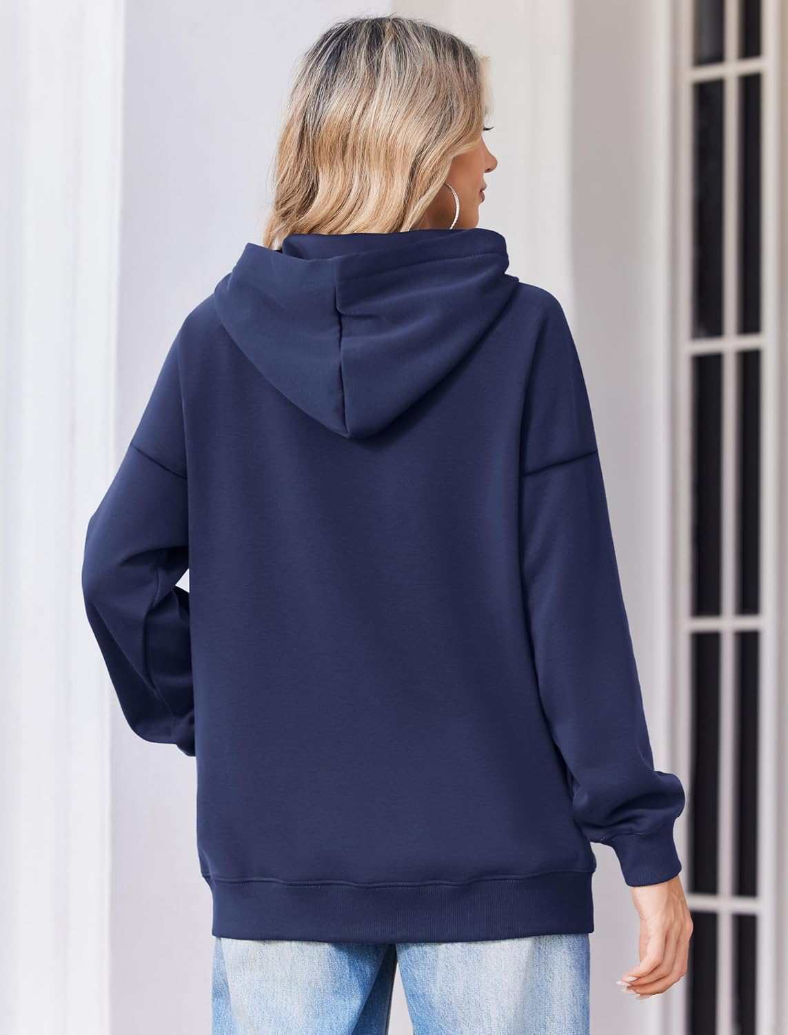 Zeagoo Womens Oversized Hoodies 2025 Fleece Sweatshirts Long Sleeve Pullover with Pocket Fall Winter Outfits Y2k Clothes