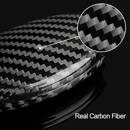 Miniatura 4 de T-carbon Funda para llavero de Mercedes Benz con llavero, funda de fibra de carbono real para Mercedes Benz Amg A B C E S G M V Class CLA CLS GLA