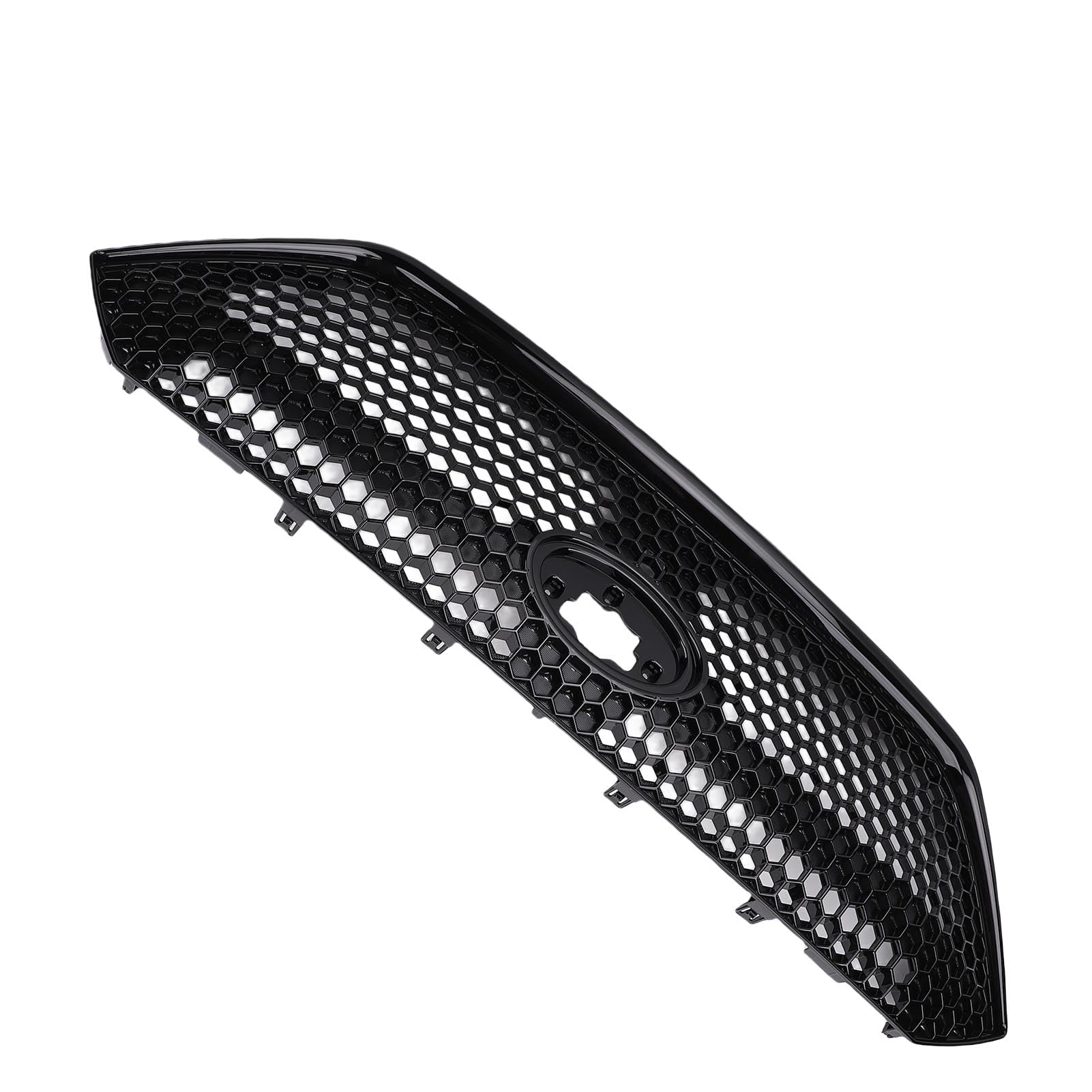 Przedni Zderzak Grill, Czarny Polyskit ABS Mesh Kratka, Zamiennik