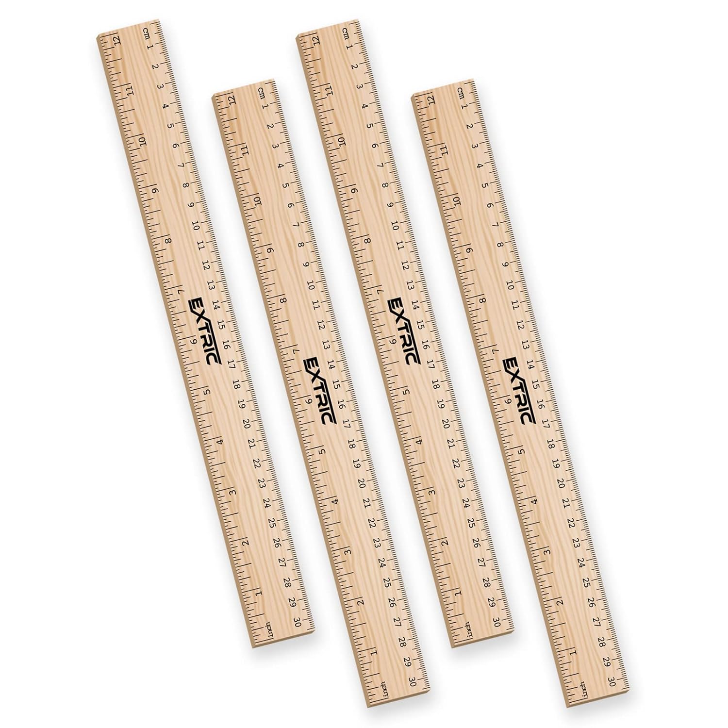 Rulers 4 Pack Rulers 12 Inch, Rulers for Kids Great for School