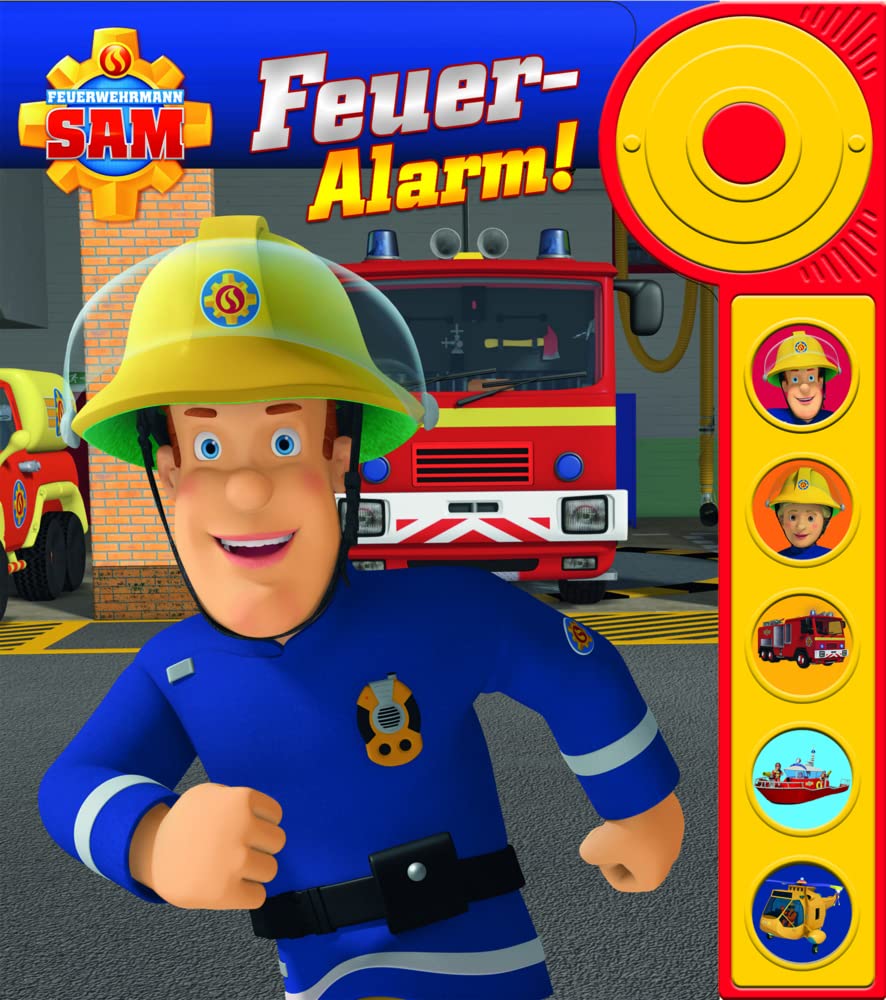 Feuerwehrmann Sam - Feuer-Alarm: Soundbuch - Pappbilderbuch mit Alarmknopf und 5 spannenden Geräuschen