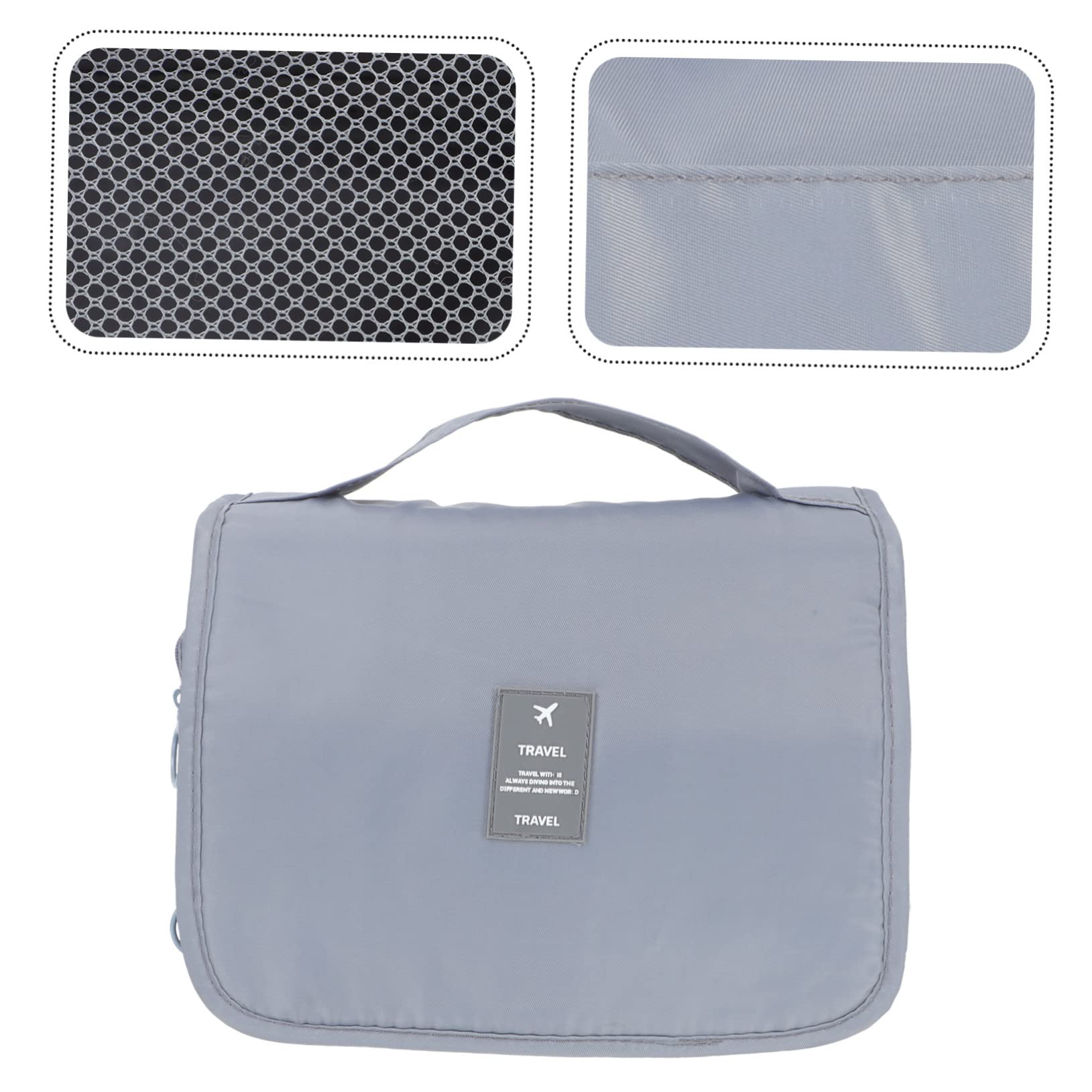 MAGICLULU 3piezas Bolsa De Aseo Portátil Gancho para Colgar Organizador De Maquillaje y Artículos De De Gran Capacidad