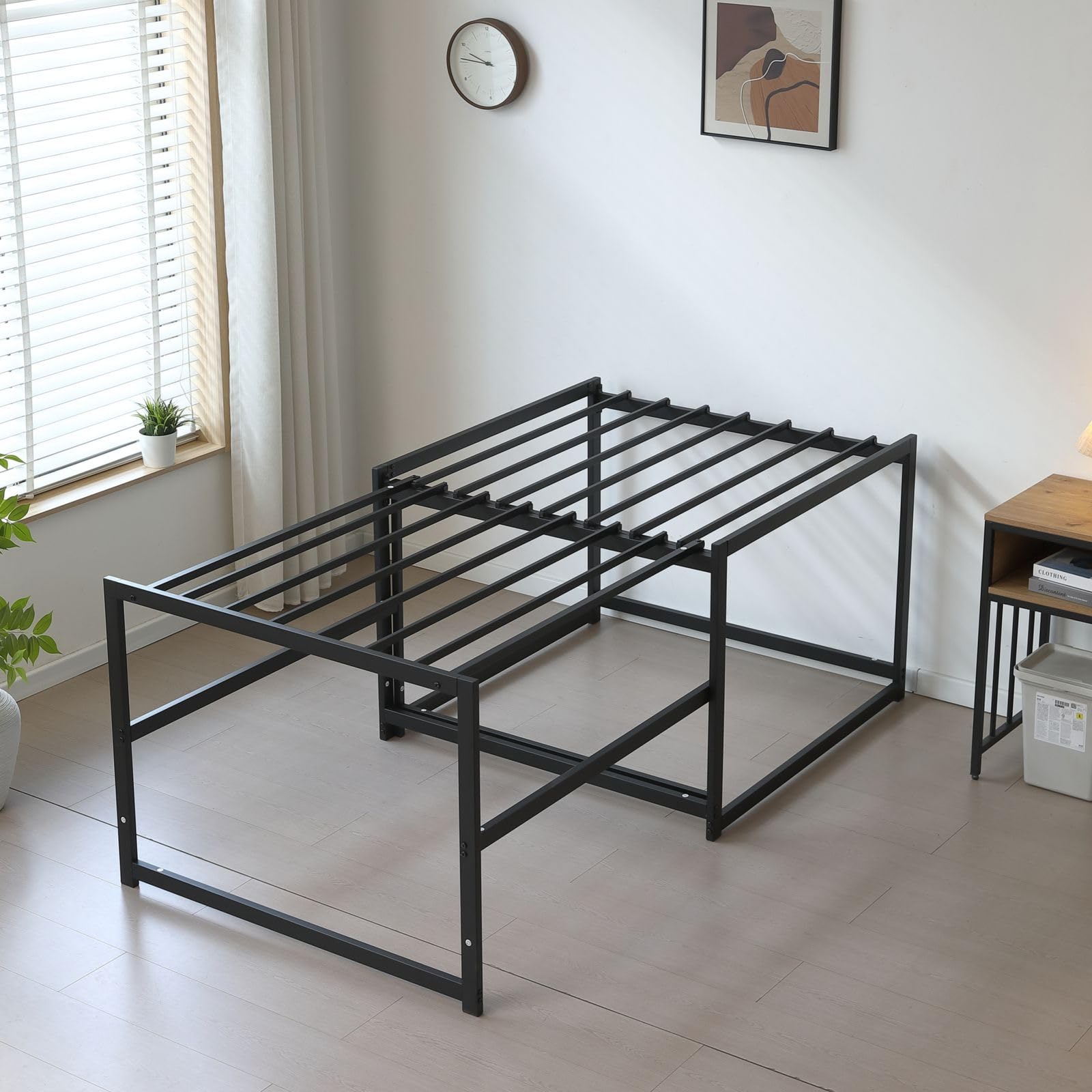 Amazon｜CAGUUIA 高さ73cm&伸縮式 ディベッド シングル 高いベッド