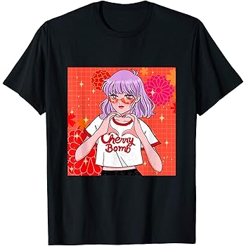 Amazon Com Anime Girl Japanese Aesthetic Manga Girl So Kawaii Otaku T Shirt Clothing