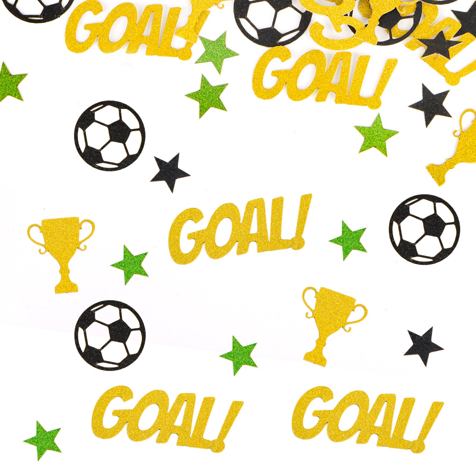 BETESSIN 120 Pcs Football Table Confetti Sports Party Decoration for Boys Birthday Decoration Baby Shower Gender Reveal Party Decor, 1F123591