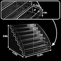 Vista 4 de Homakover Organizador de pintura acrílica de 7 capas, soporte de pintura perfecto para manualidades y pasatiempos, almacenamiento de pintura