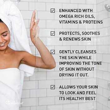 Just Nutritive Skin Calming Body Wash | Best Body Wash for Your Skin | Natural Body Wash 16 oz