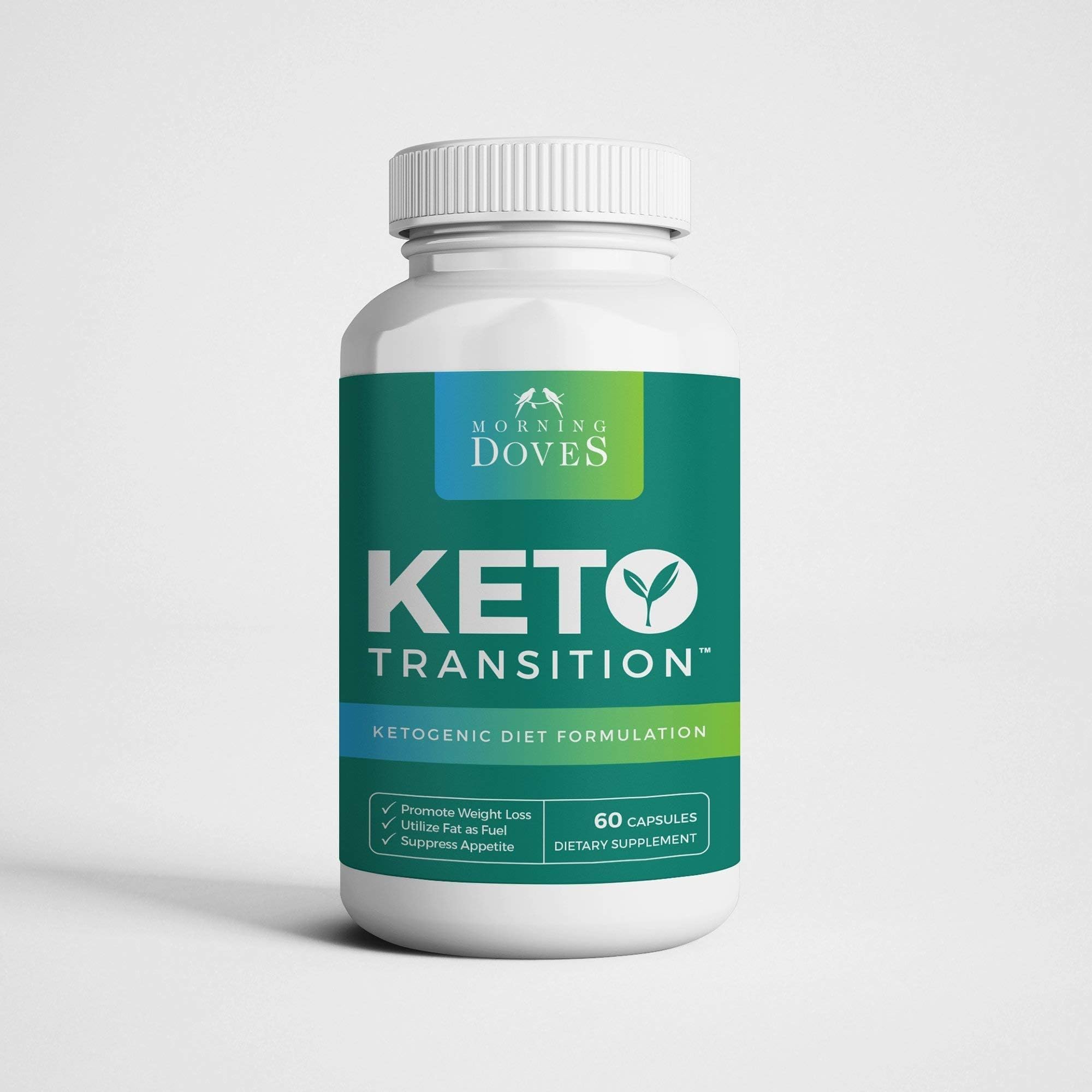 [Inventory Closeout Special :: Keto Pills] Morning Doves :: KetoTransition Supplement with BHB :: cGMP Compliant Food Grade :: Exogenous Ketones Pills Optimally Formulated for Transition to Ketosis
