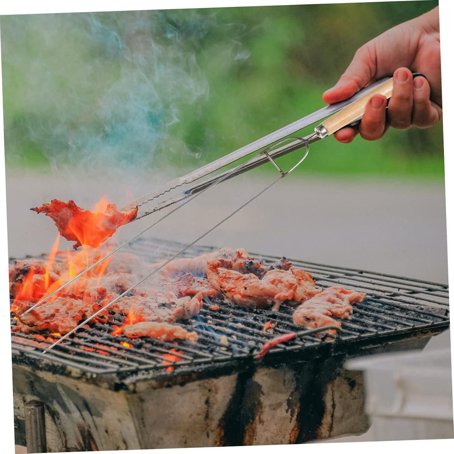 BESPORTBLE Grill Tools Complete BBQ Accessory Outdoor Kit Stainless Steel BBQ Grill Sticks Squirrel Cage Blower Fan