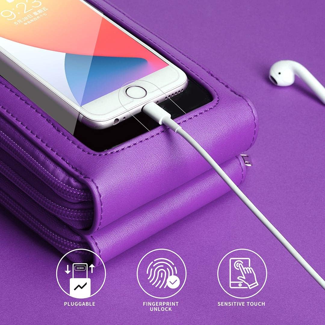 Crossbody Cellphone Purse Women Touch Screen Bag RFID Blocking Wallet Handbag Shoulder Strap - Image 7