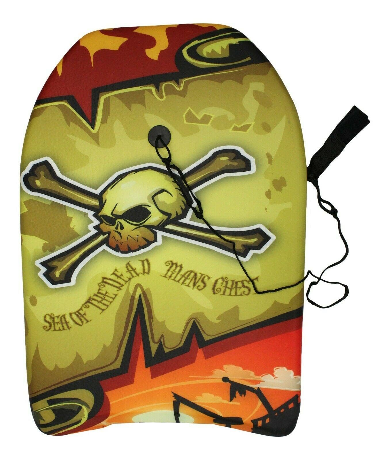 Koopp25" Boogie Board Bodyboard Surf Float for Kids with Leash & Leash Plug - Lightweight and Durable Foam Board for Kids/Teenagers - Perfect for Beach, Ocean and Pool Fun