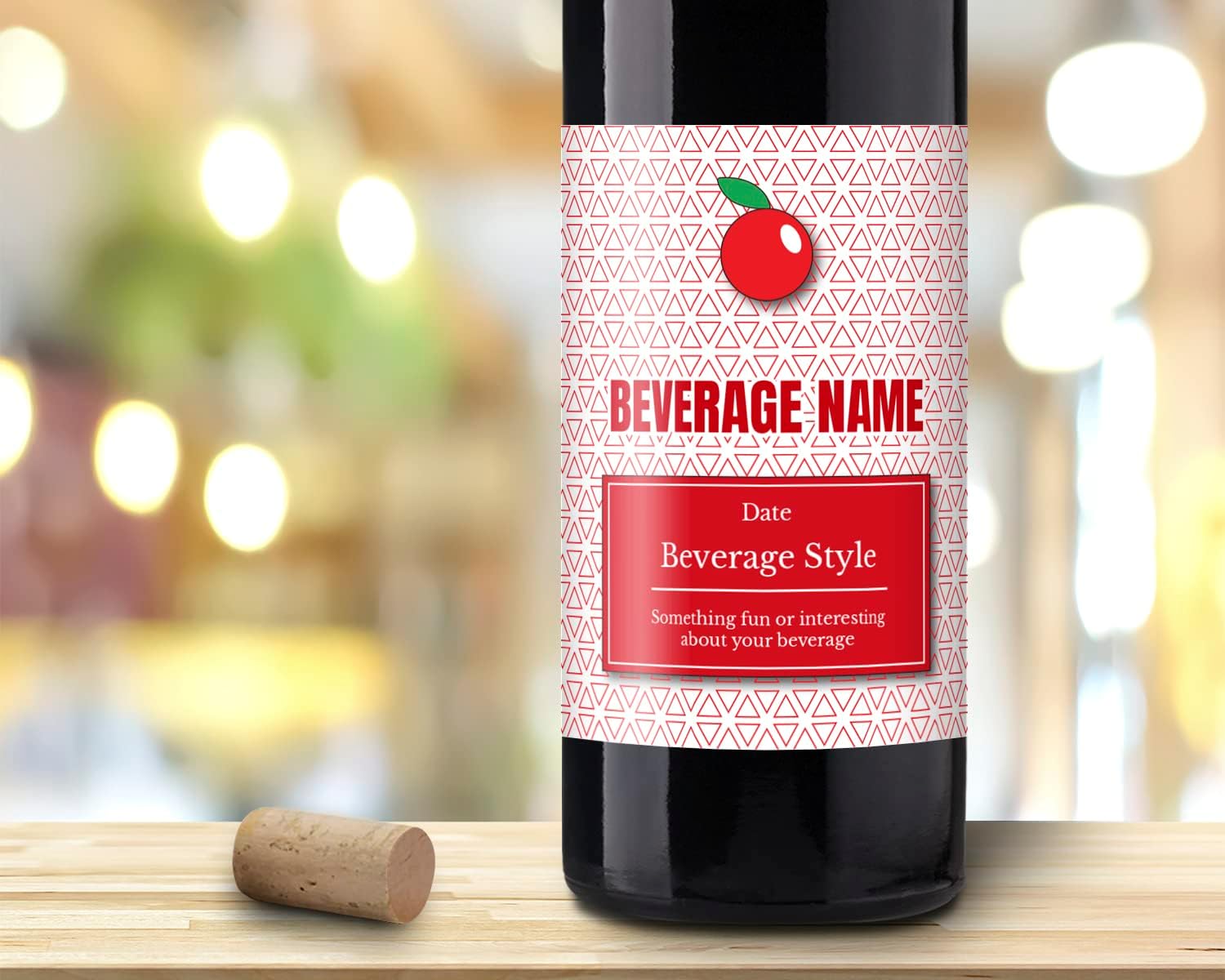 Personalized Custom Wine Labels- Set of 30 Removable and Reusable Wine Labels for Home Winemakers and Brewers- Gold Seal 3.3x4