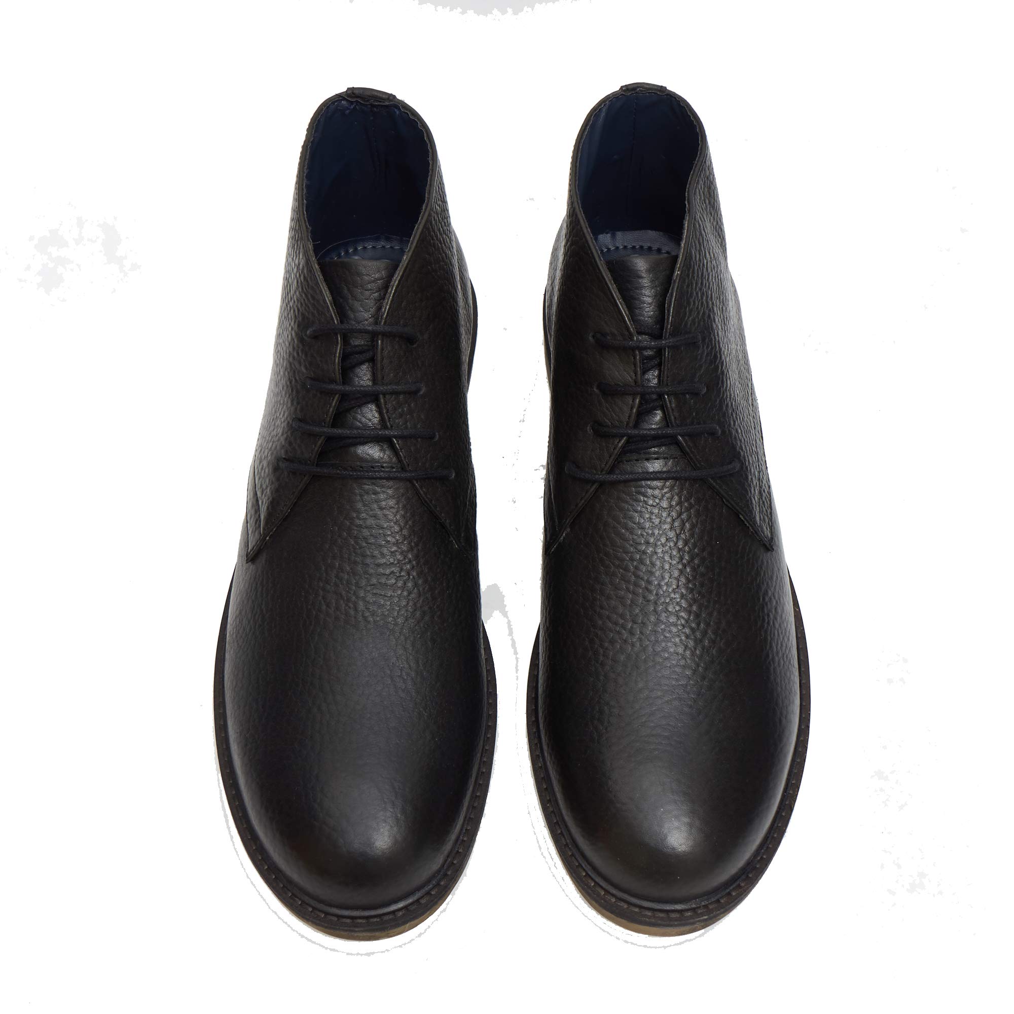 Lucini Mens Nubuck Ankle Boots - 30371 Black Brown (7 UK, Black 22502)