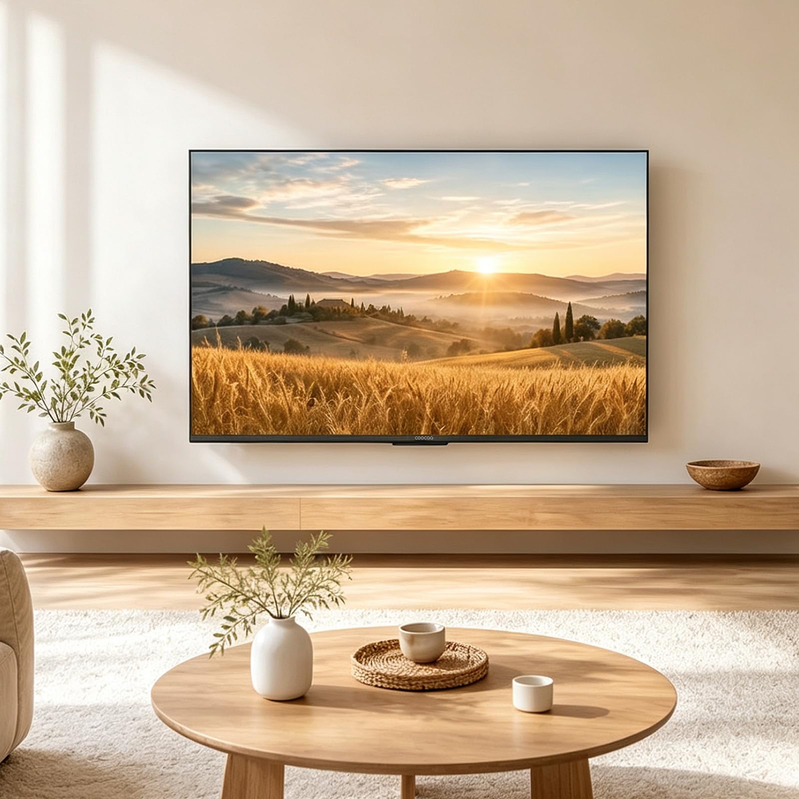 coocaa 60 Zoll Fernseher QD-Mini LED TV, 4K Smart TV mit Google TV, HDR10+, Dolby Vision&Atmos, Local Dimming, MEMC Bewegungsglättung, S AI Prozessor, Triple Tuner DVB-T2/C/S2, 60CGNH70Z (2026)