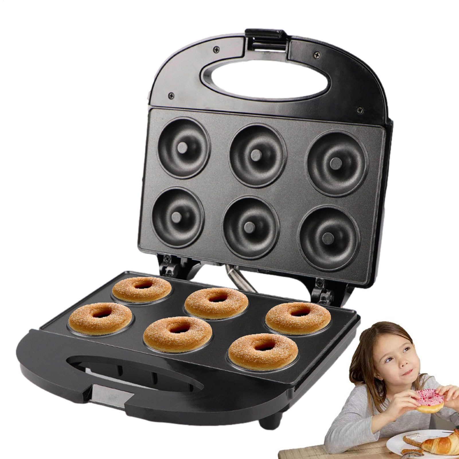 Macchina Per Preparare Ciambelle Elettrodomestico Per Cottura Antiaderente | Macchina Per Preparare Pancake Da 750 Watt Per Casa Famiglia Colazione Dessert Snack Dolci Pancake