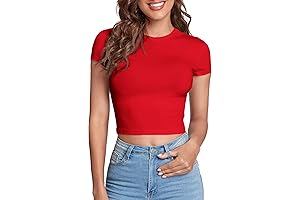 Red Cropped Shirt: Elevate Your Style with Alluring Appeal