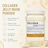 YMEYFAN Mascarilla de Gel para Facial Profesional, Polvo de Mascarilla de Gel Peel Off con Colágeno, Hidratación Profunda y Humectación para el Cuidado de la Piel, Día de Spa en Casa para Mujeres y Hombres (23 Fl Oz) Todo Tipo de Piel 23 Onzas (Paquete de 1) 5