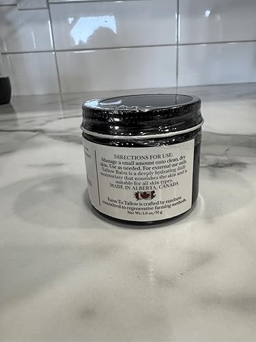 Miniatura 3 de FARM TO TALLOW Bálsamo de sebo batido para cara, piel y cuerpo, suave e hidratante, 4 onzas, vainilla de menta, hidratante de sarga de ternera