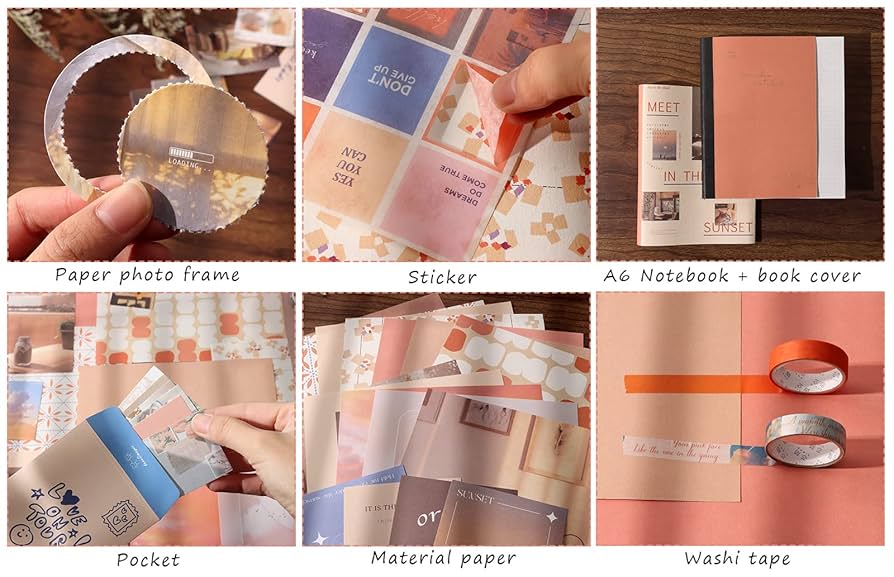 creative memories② 12インチペーパー9点セット Amazon.com: Draupnir Aesthetic Scrapbook Kit(348pcs), Bullet