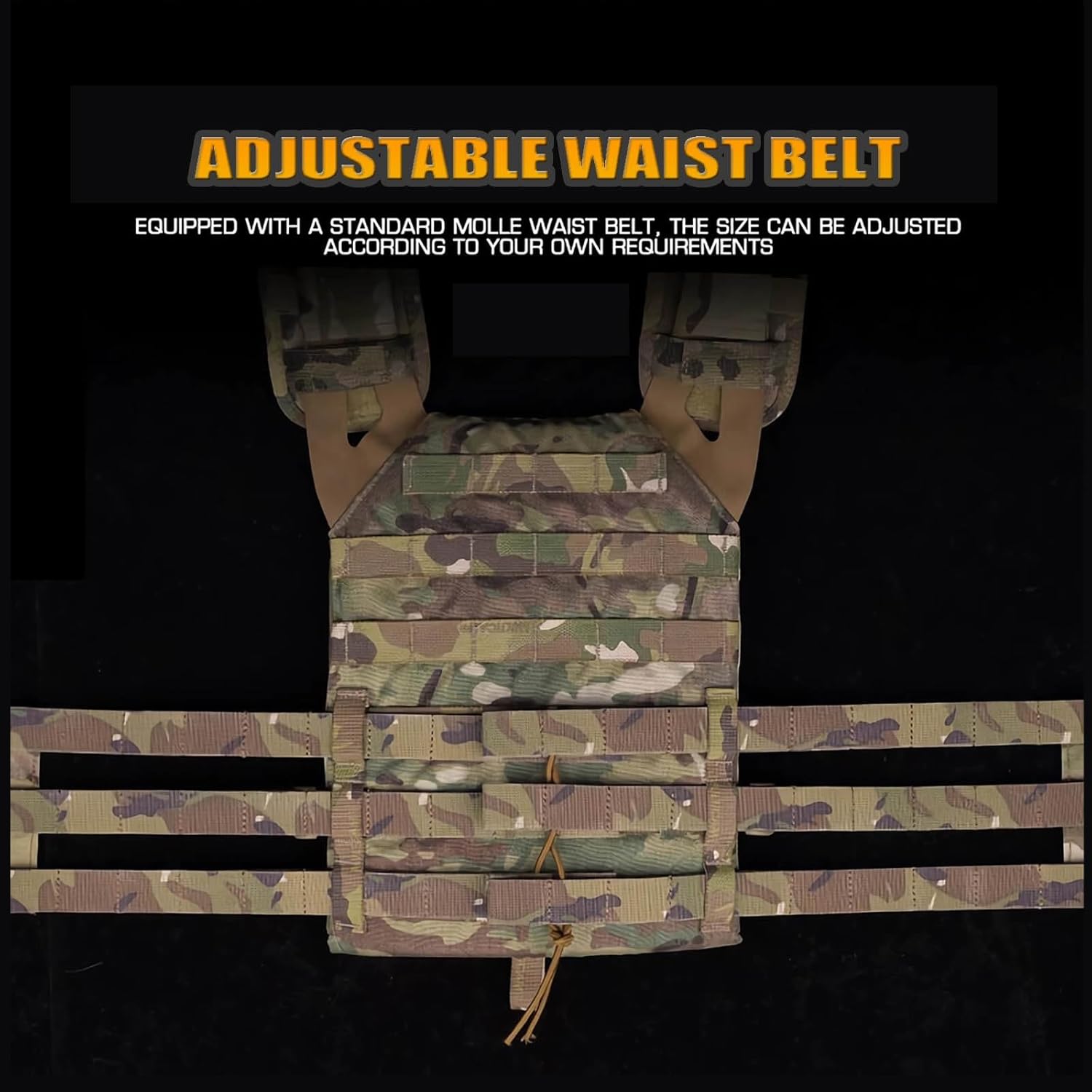 Tactical Quick Release Cummerbund, MOLLE 3 Band Skeletal Mesh Upgrade Kit, Compatible with J.PC 420 419 X.PC