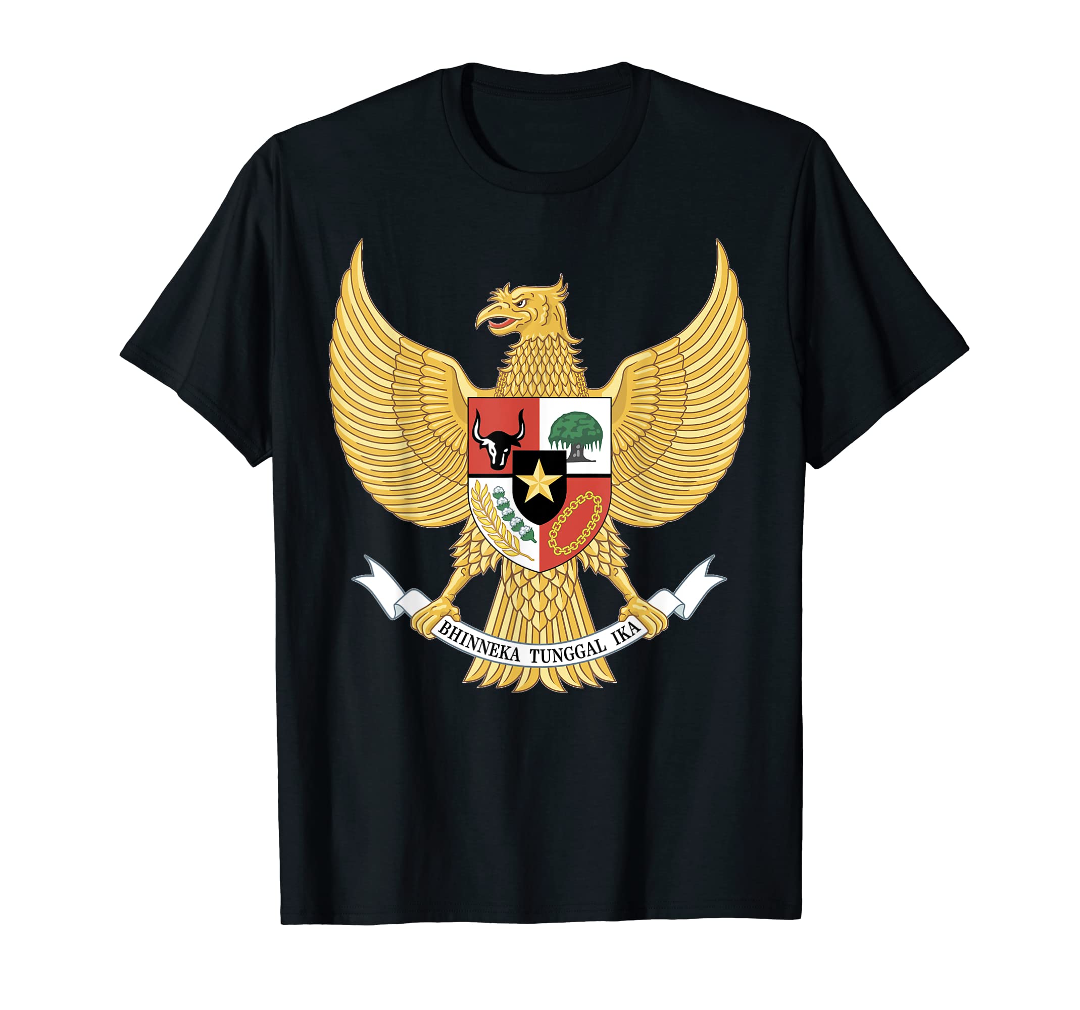 Amazon | 国章 印章 インドネシアの紋章 Tシャツ | Tシャツ
